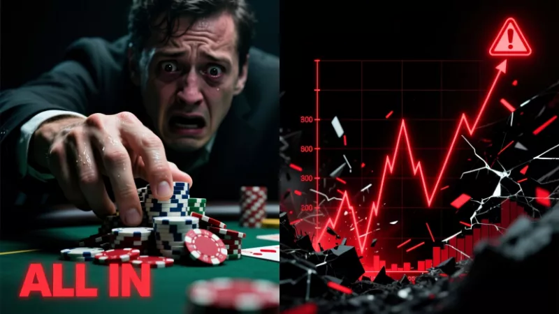 Visualisation du danger du all-in émotionnel dans les paris
