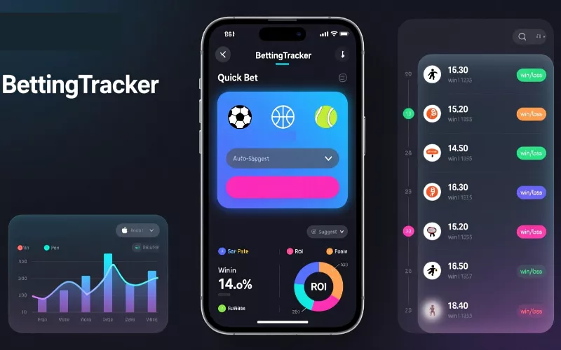 Interface moderne et épurée de BettingTracker avec design responsive