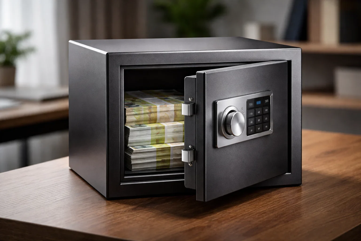 Coffre-fort symbolisant la protection du capital de paris sportifs