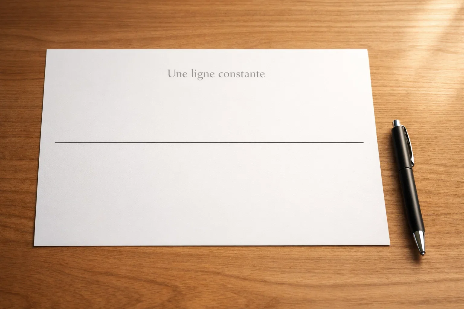 Ligne droite régulière symbolisant la constance du flat betting