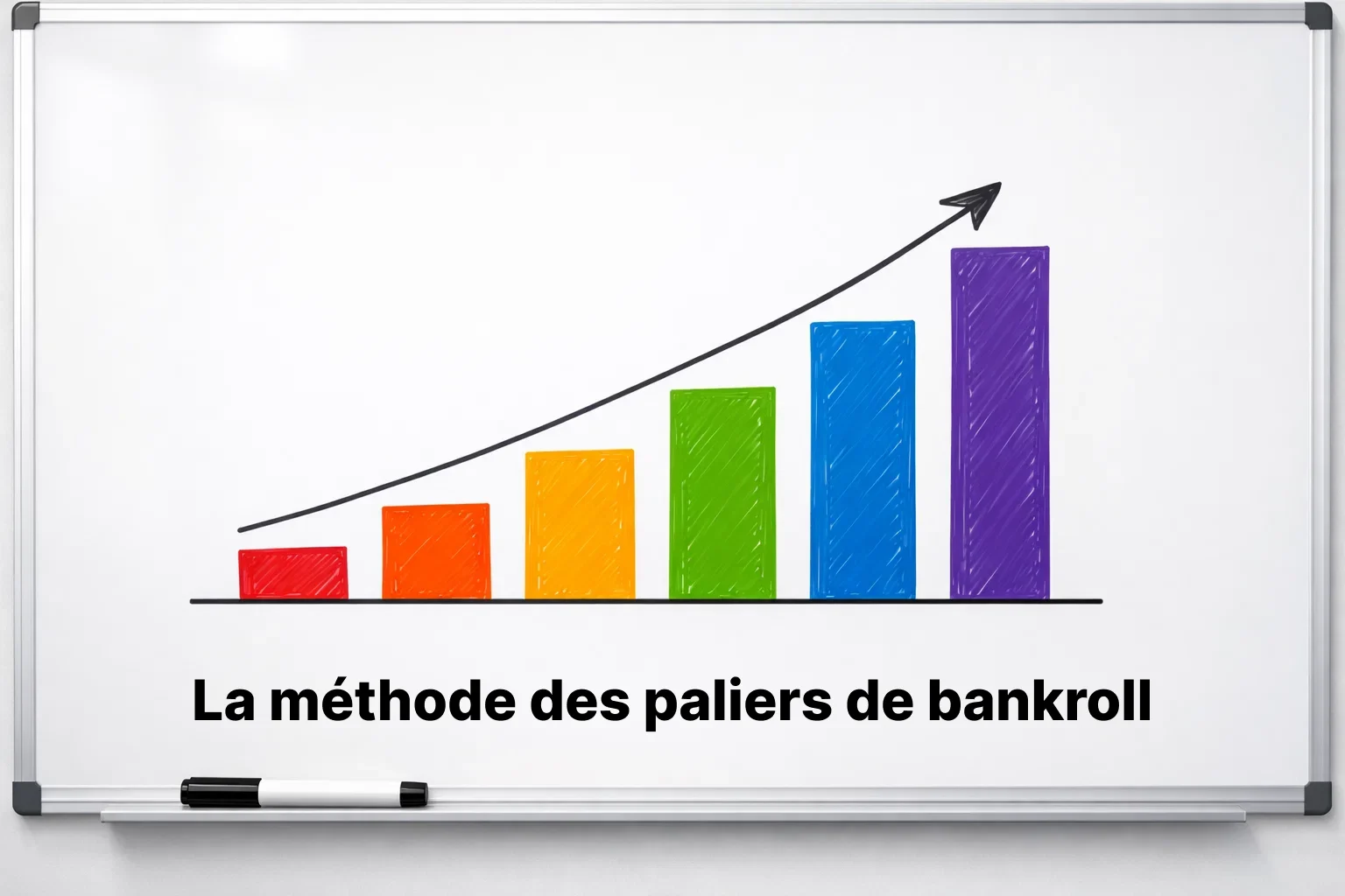 Diagramme montrant des paliers de progression sur un tableau