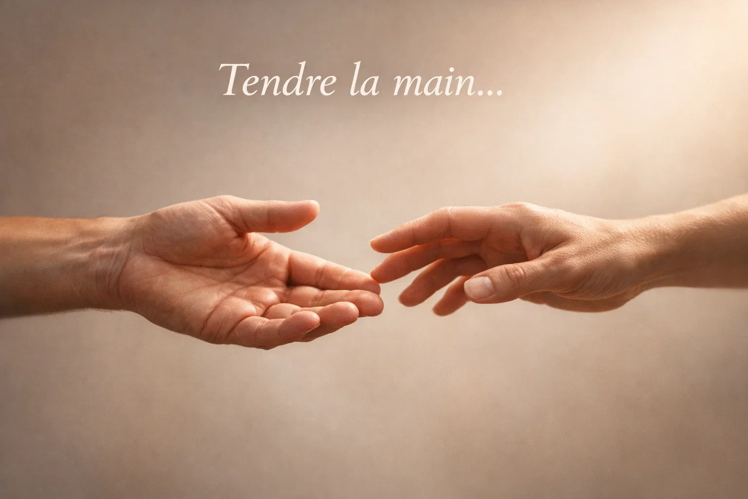 Main tendue offrant du soutien et de l'aide