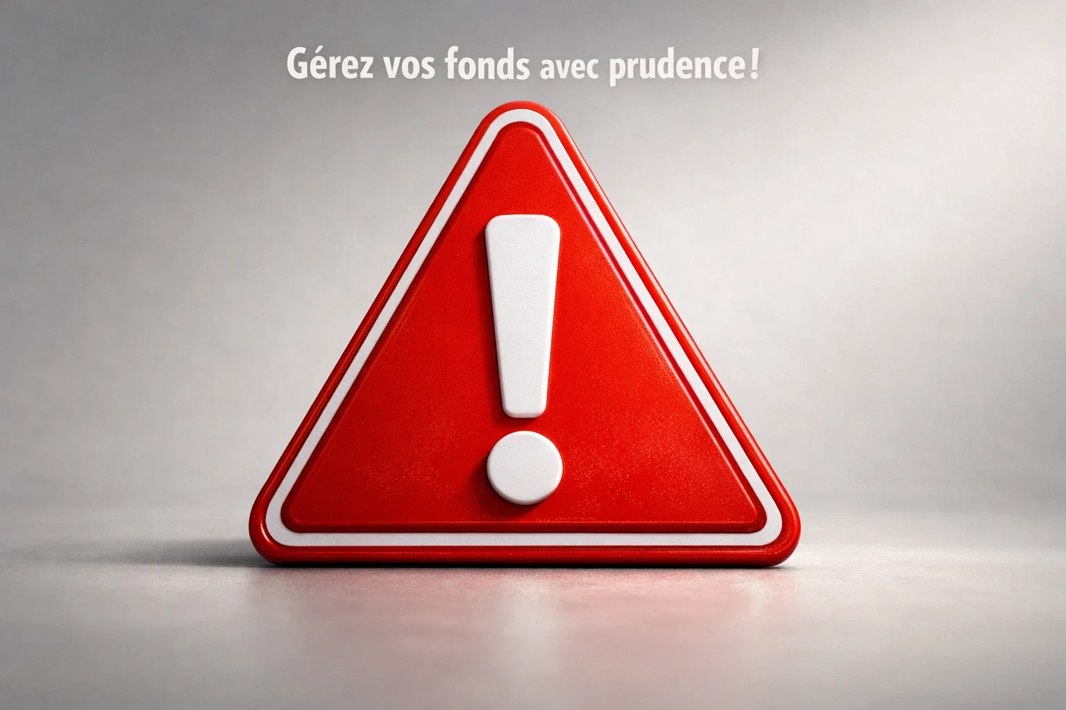 Panneau d'avertissement rouge symbolisant les dangers à éviter