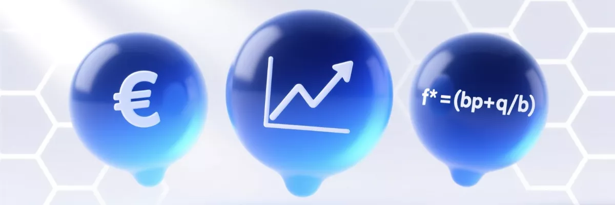 Illustration moderne avec bulles de questions sur la gestion de bankroll