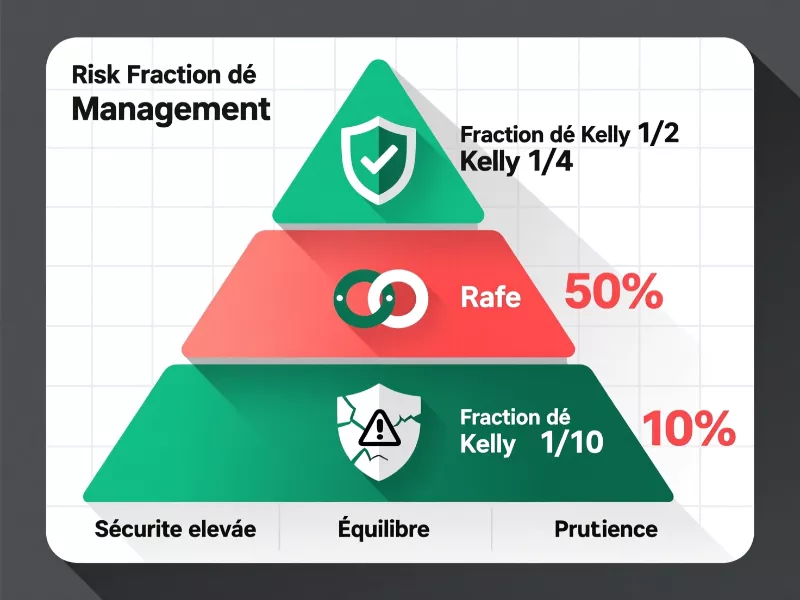 Pyramide de gestion des risques avec les fractions Kelly et niveaux de sécurité