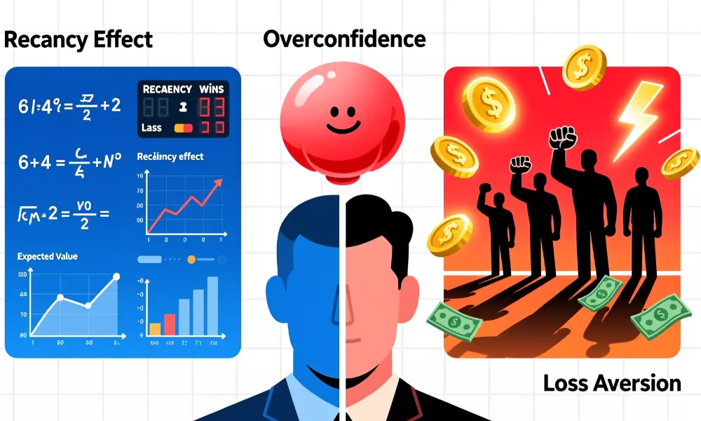 Illustration des biais cognitifs dans les paris sportifs : logique vs émotions
